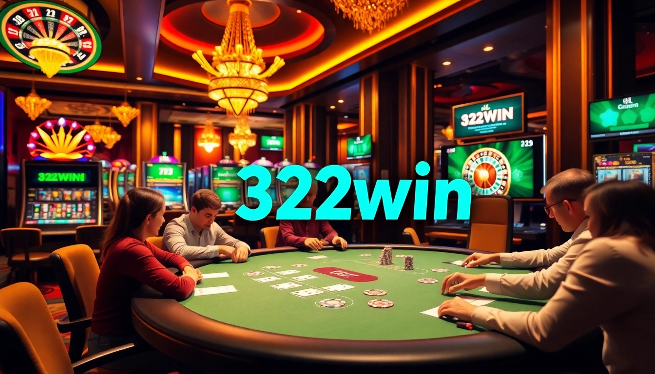 Exciting moment at a poker table where players strategize for a win at 32win's casino gaming experience.
