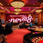 new88 features an enchanting casino scene with players at vibrant tables, experiencing the excitement of gambling.